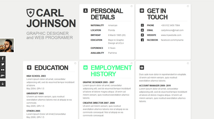 Creative Resumes Templates