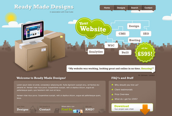 Creative Web Design Layout