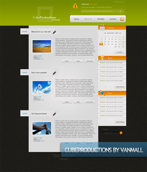 Creative Web Design Layout