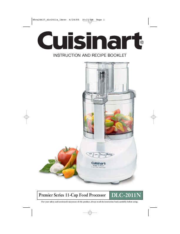 Cuisinart Food Processor Blender Manual