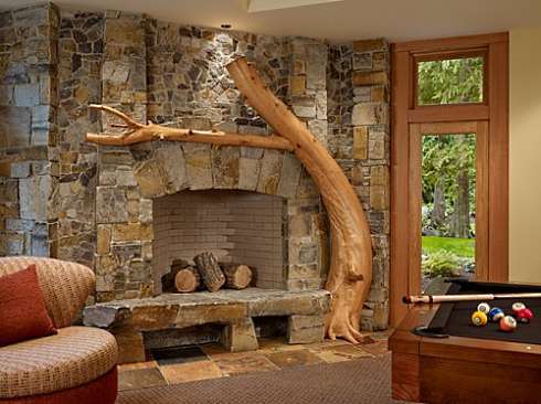 Cultured Stone Fireplace Design Ideas