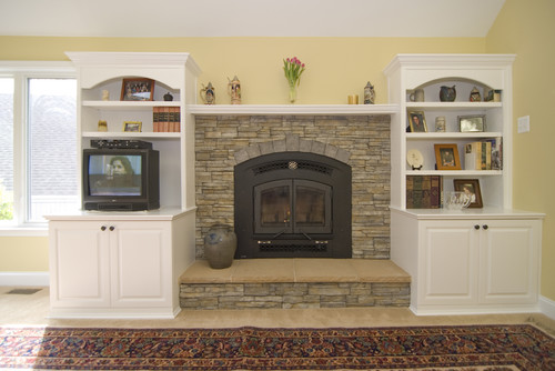 Cultured Stone Fireplace Design Ideas