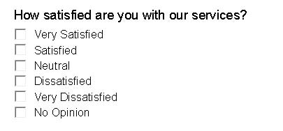 Customers Satisfaction Questionnaire