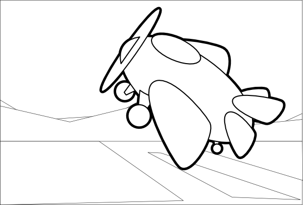 Cute Aeroplane Clipart