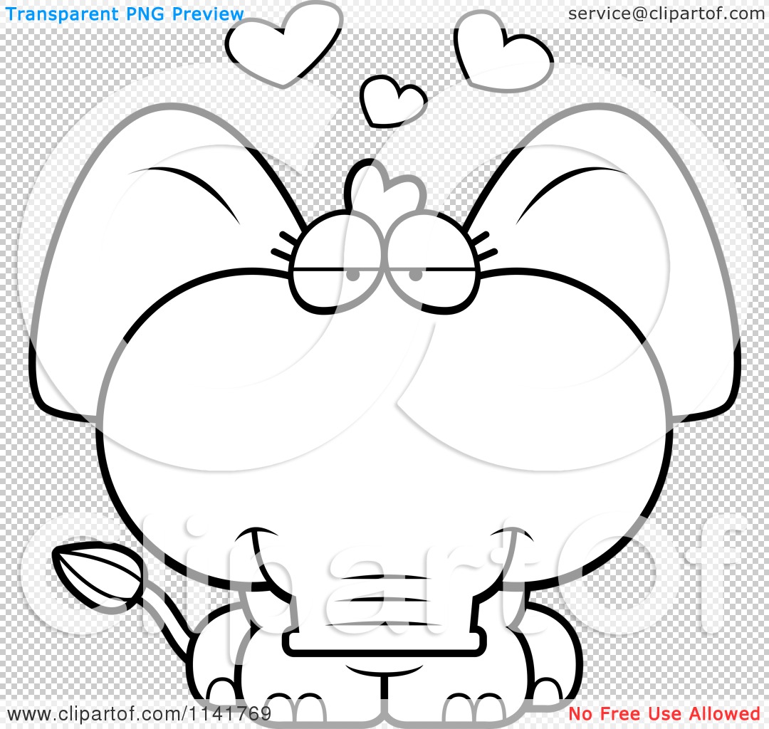 Cute Baby Elephant Cartoon