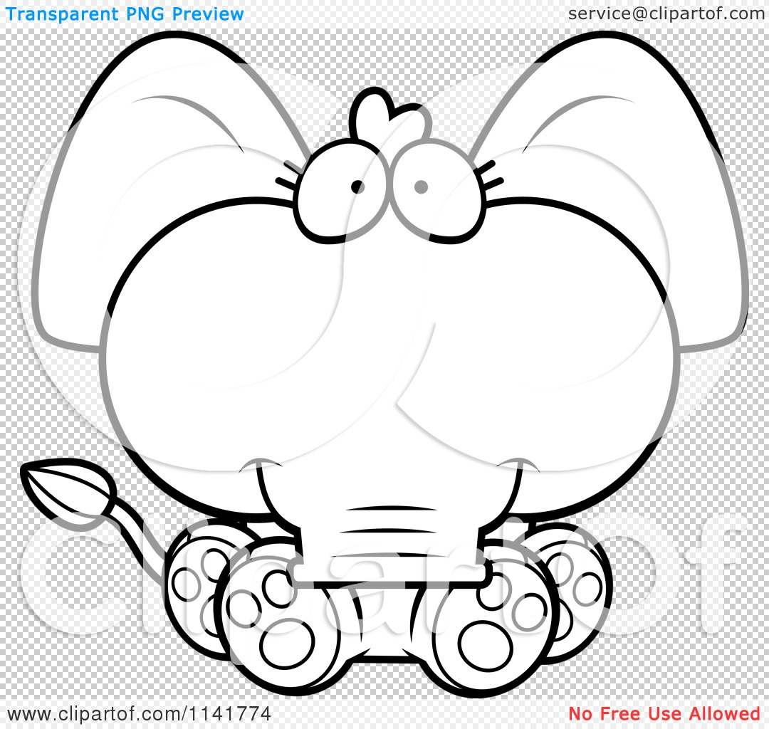 Cute Baby Elephant Cartoon