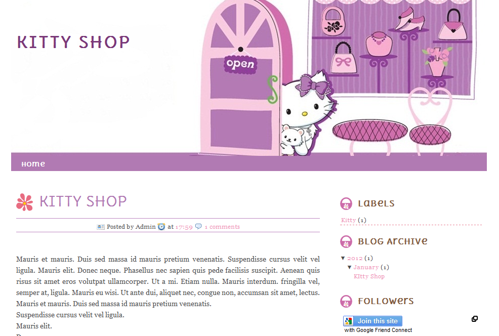 Cute Blogger Templates Free