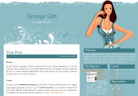 Cute Blogspot Templates