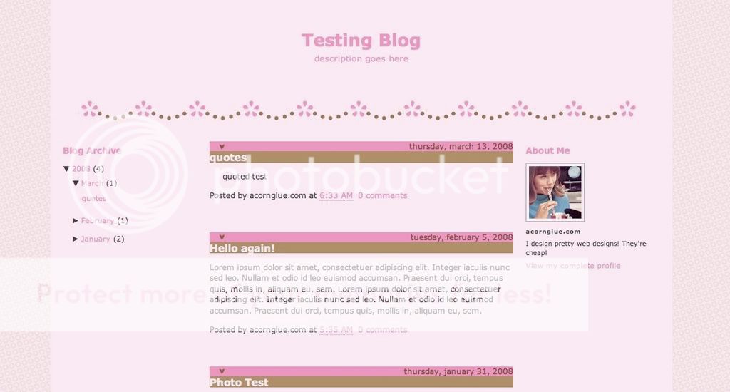 Cute Blogspot Templates