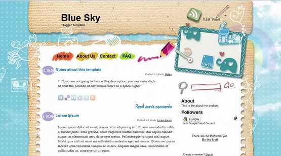 Cute Blogspot Themes