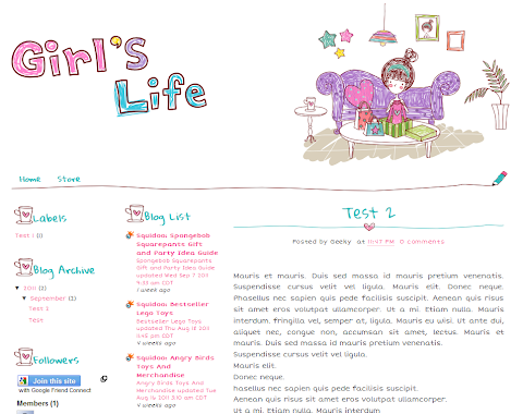 Cute Blogspot Themes