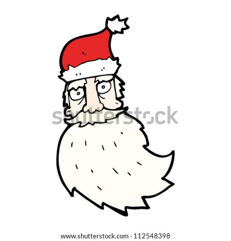 Cute Cartoon Santa Face