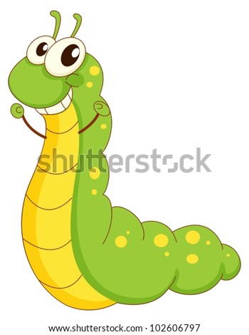 Cute Caterpillar Cartoon