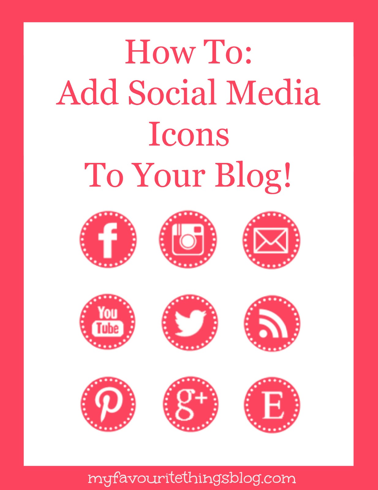 Cute Social Media Buttons For Blogger