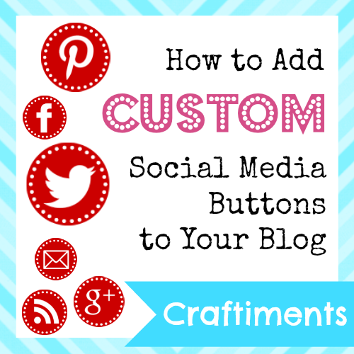 Cute Social Media Buttons For Blogger