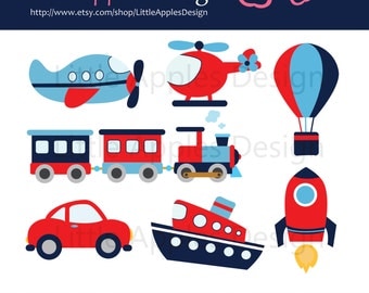 Cute Transportation Clipart