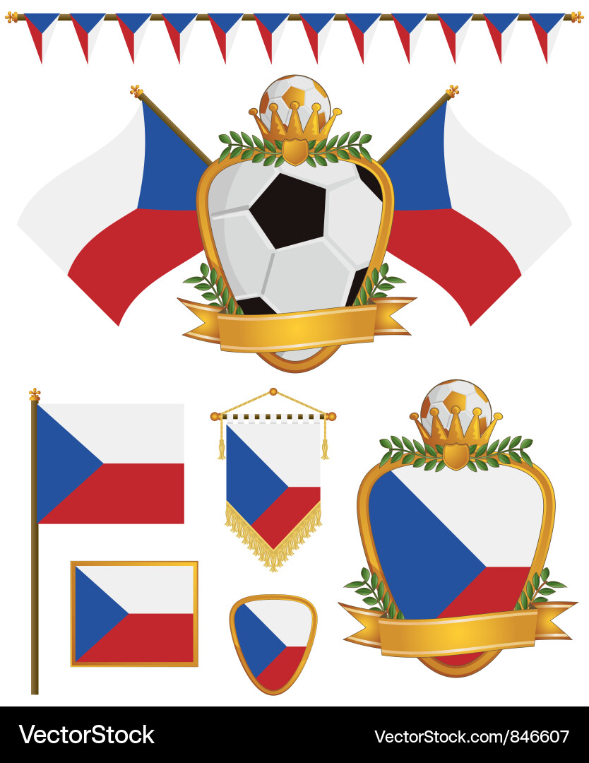 Czech Republic Flag Vector