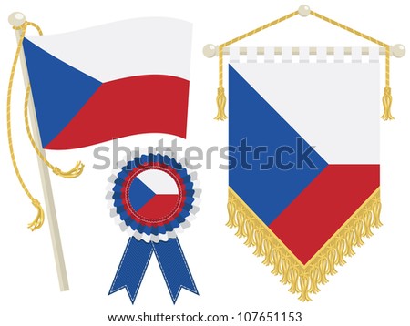 Czech Republic Flag Vector