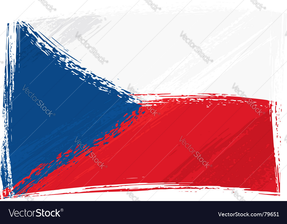 Czech Republic Flag Vector