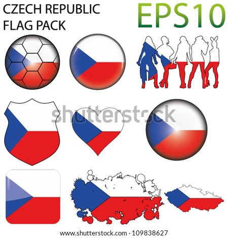 Czech Republic Flag Vector