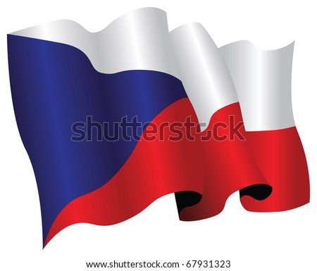 Czech Republic Flag Vector