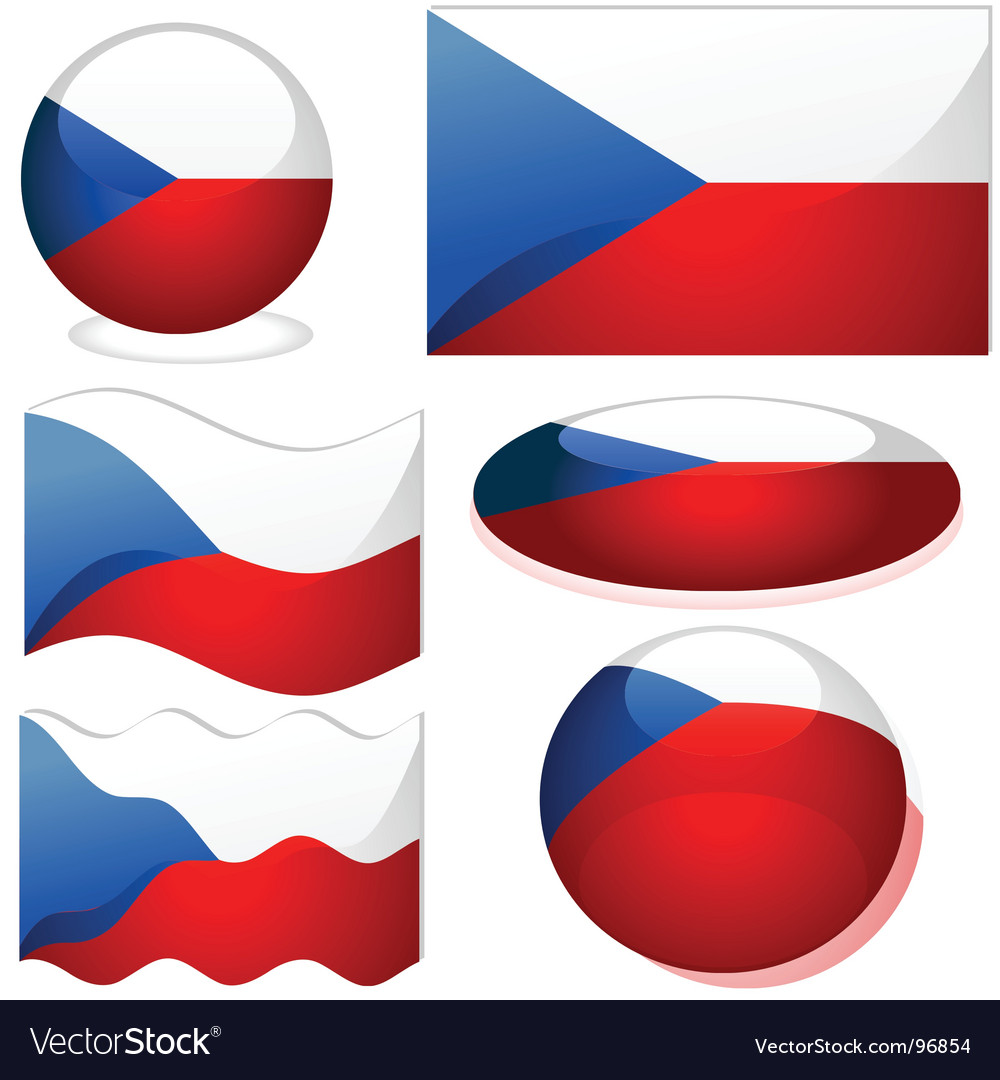 Czech Republic Flag Vector