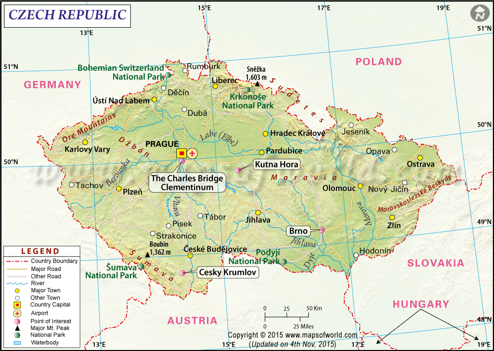 Czech Republic Map