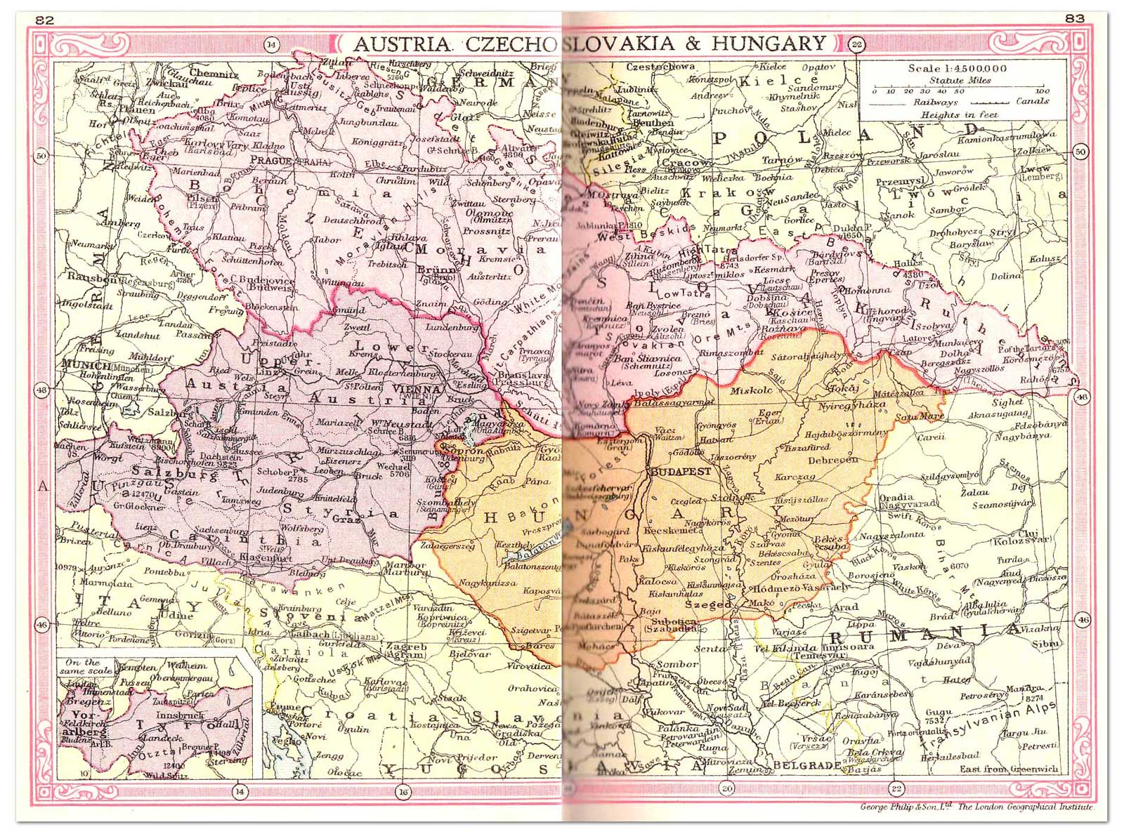 Czechoslovakia Map 1938