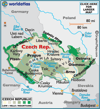 Czechoslovakia Map