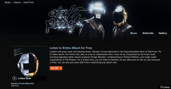 Daft Punk Random Access Memories Album Cover