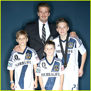 David Beckham Kids In Suits