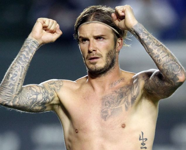 David Beckham Kids Names Tattoos