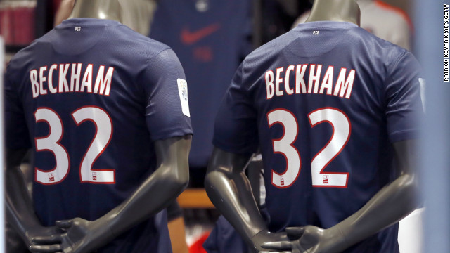 David Beckham Psg Jersey Number