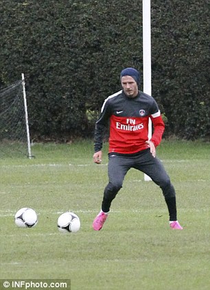 David Beckham Psg Training