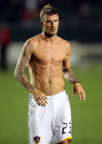 David Beckham Soccer Shirtless