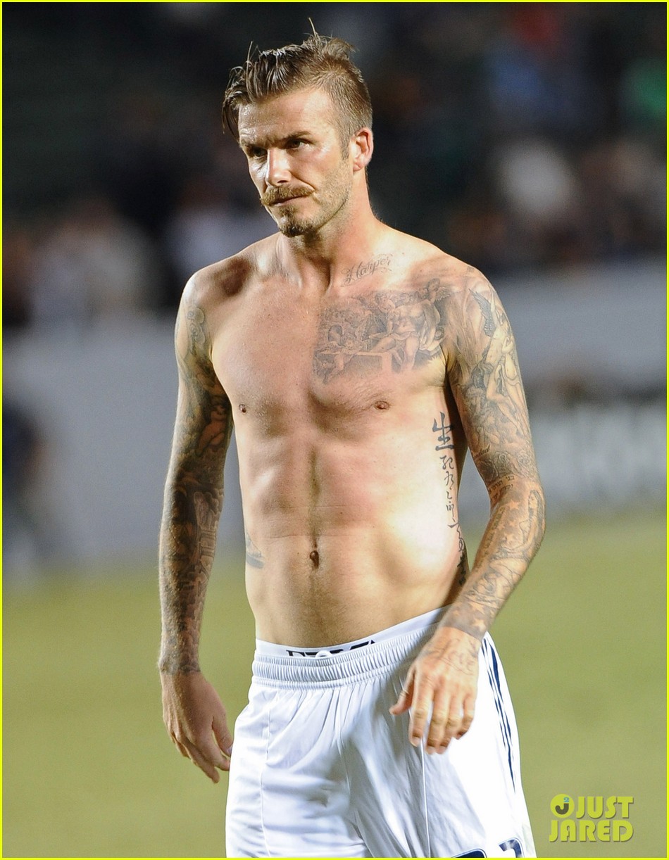 David Beckham Soccer Shirtless