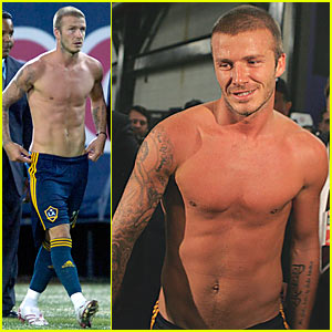 David Beckham Soccer Shirtless