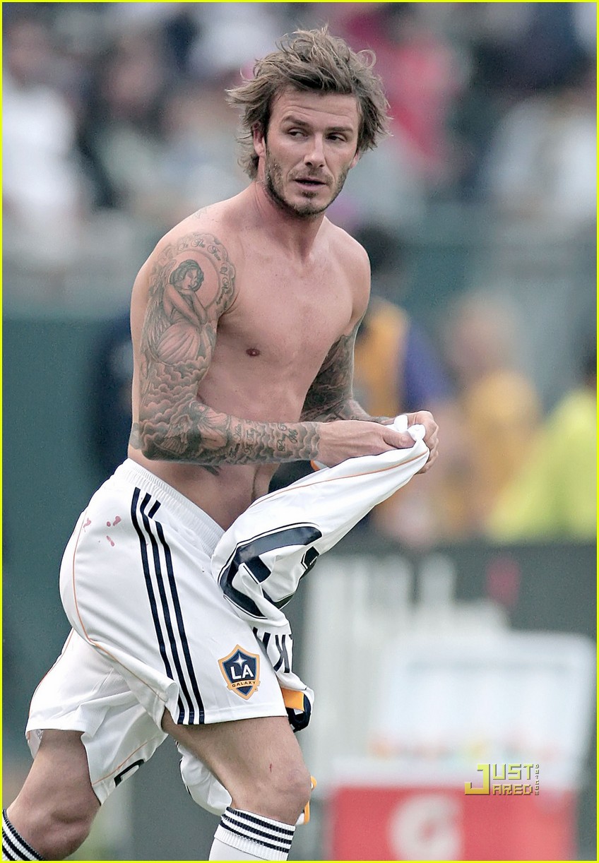 David Beckham Soccer Shirtless