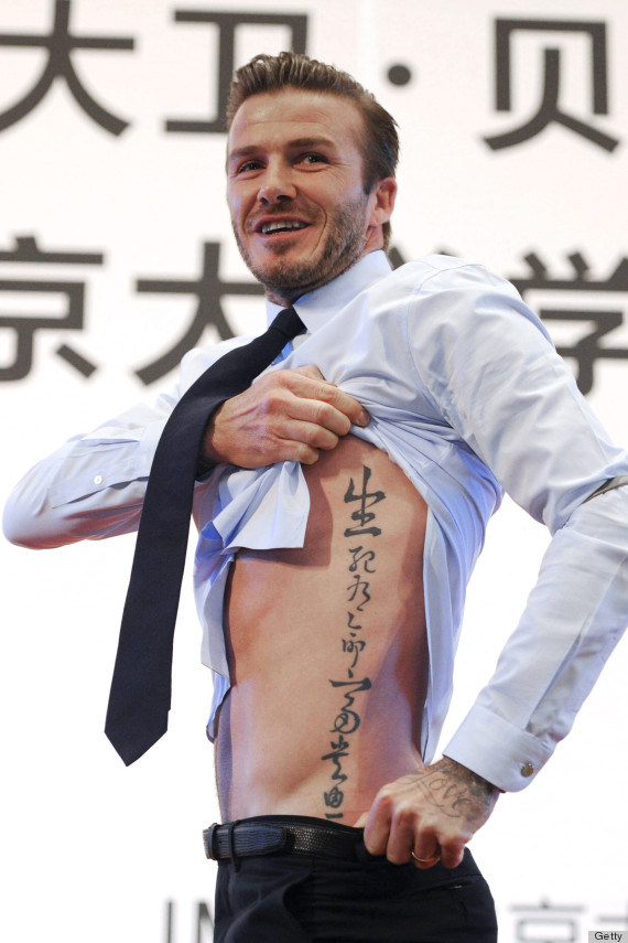 David Beckham Tattoos Meaning On Side