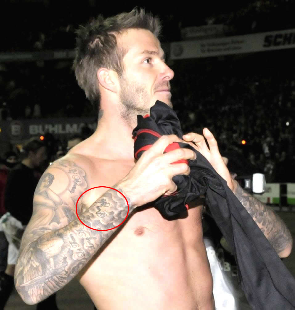 David Beckham Tattoos Meaning On Side