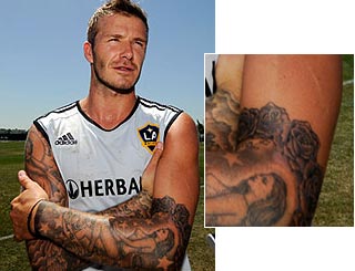 David Beckham Tattoos Pictures Images Photos