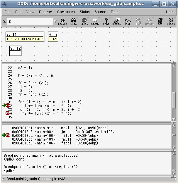 Ddd Debugger Commands