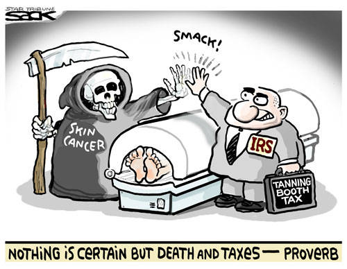 Death And Taxes Funny