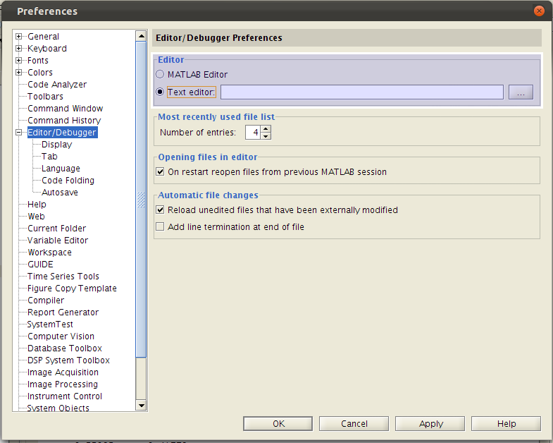 Debug Mode Matlab