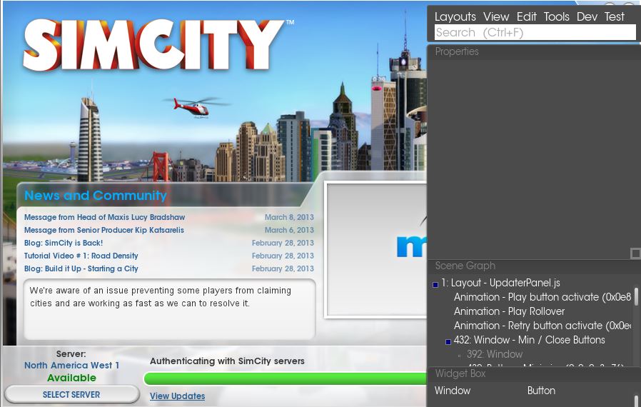 Debug Mode Simcity