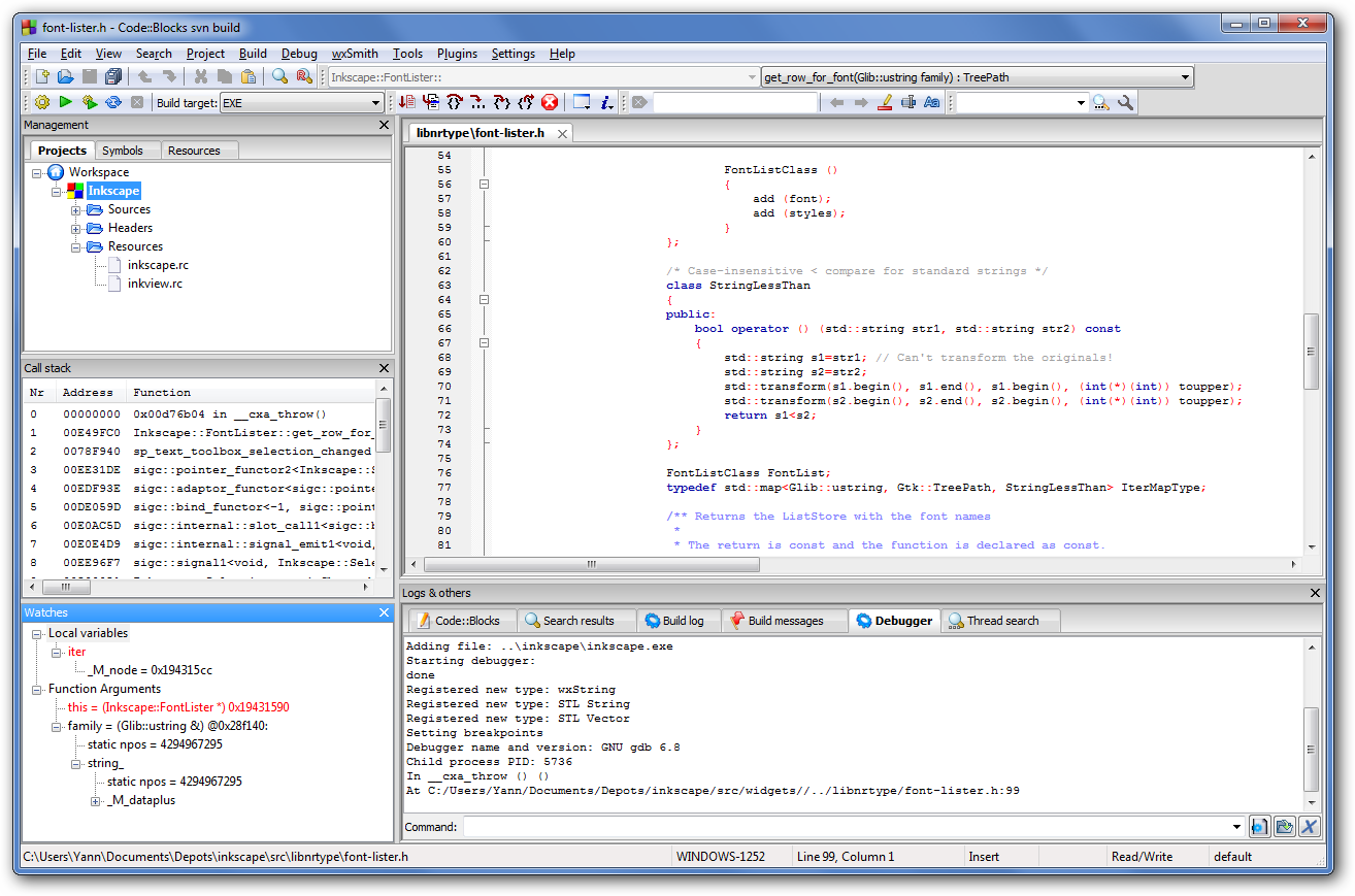 Debugging Code Blocks