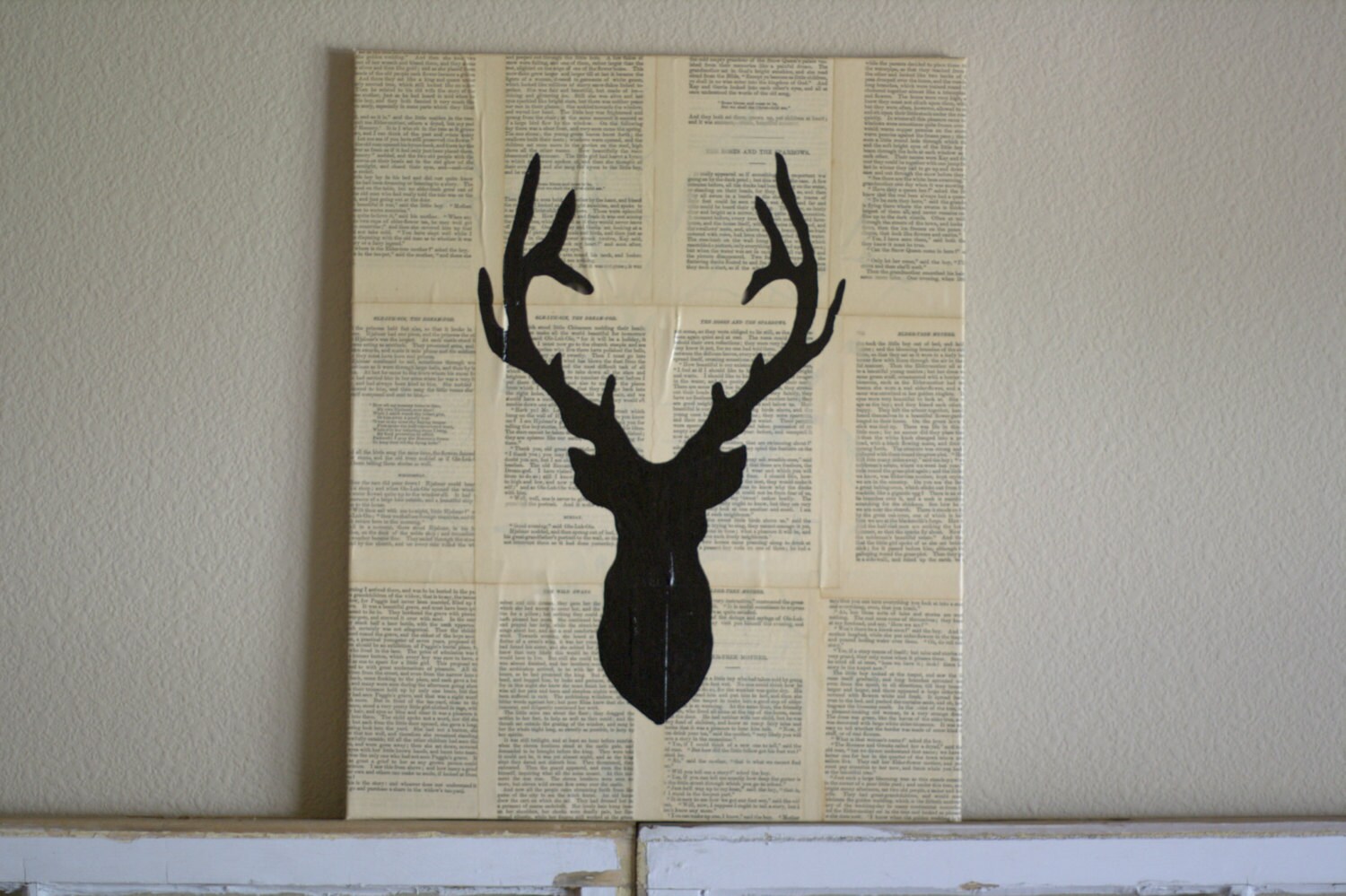 Deer Head Silhouette Canvas