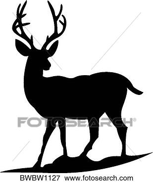 Deer Head Silhouette Clip Art