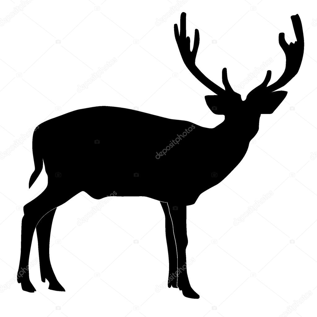 Deer Head Silhouette Clip Art