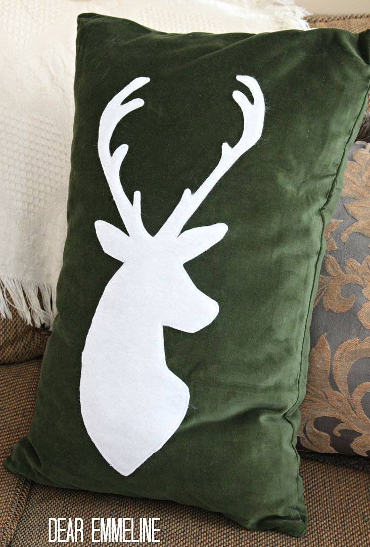 Deer Head Silhouette Stencil